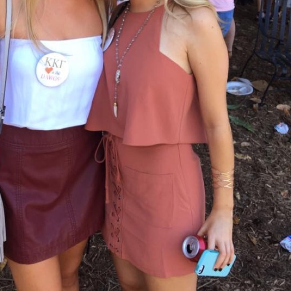Lovers + Friends burnt orange set